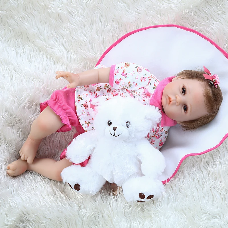 Кукла новорожденная утяжеленная силиконовая 50 см | Игрушки и хобби