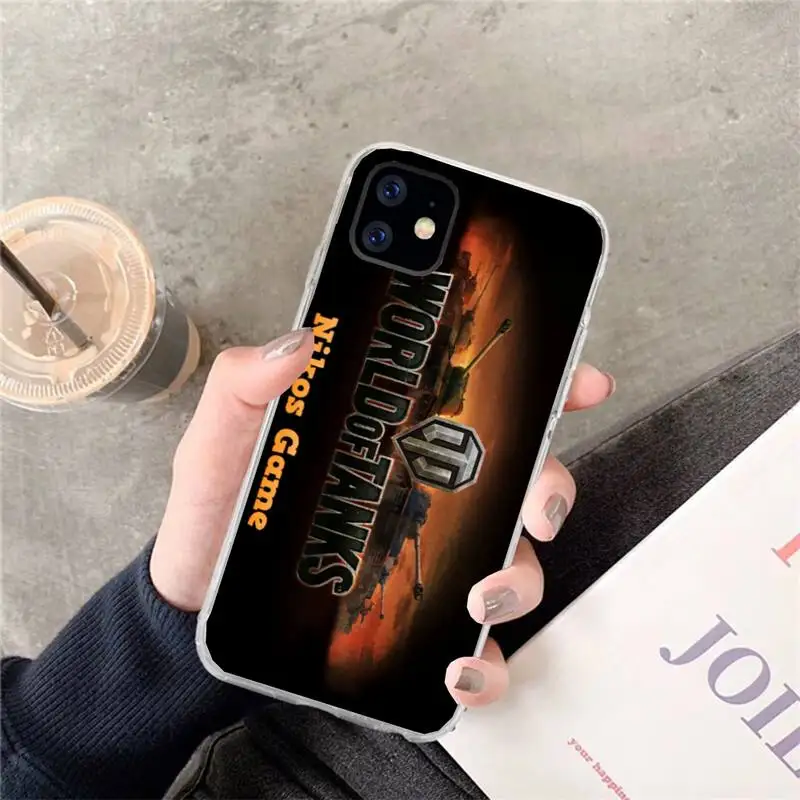 Черный мягкий чехол CUTEWANAN world of tanks для телефона iPhone 11 pro XS MAX 8 7 6 6S Plus X 5S SE XR |