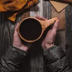 Визуальная сенсорная чашка с прямой ручкой Kuksa Финляндская кружка портативная резиновая деревянная чашка ручная работа чай молоко европейский стиль