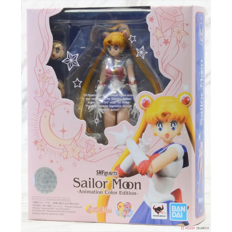 

BANDAI Original S.H.Figuarts Sailor Moon Sailor Moon Anime Action & Toy figures Model Toys For Children