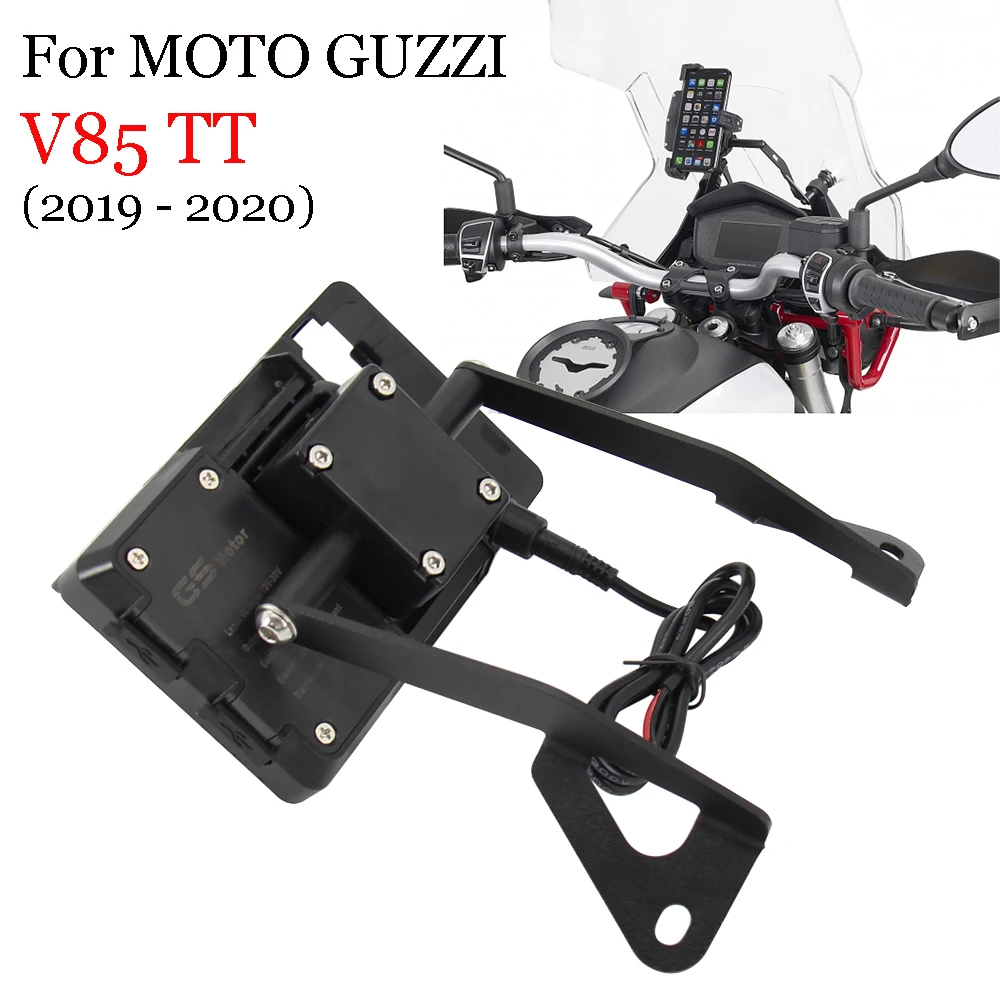 

Motorcycle Accessories For MOTO GUZZI V85 TT 2019 - 2020 V85 TT Stand Holder Phone Mobile Phone GPS Navigation Plate Bracket