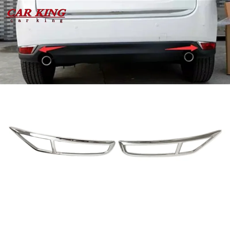 

For Mazda CX-5 CX5 2017 2018 Car rear fog lampshade light Decoration Cover Trim ABS Chrome Car Styling Exterior Accessories 2PCS