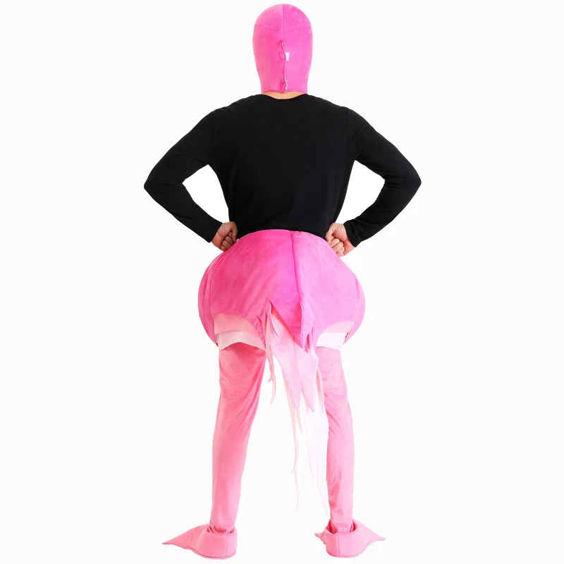 

Graceful Flamingo Costume Cosplay Adult Halloween Animals Costume For Men