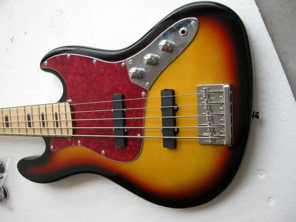 Китай (материк) Гитары Заводская Новая электрическая бас-гитара 5 струн джаз