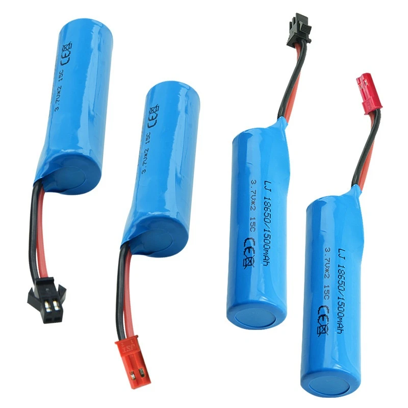 JST plug 3 7 V 1500mAh 18650 перезаряжаемая батарея для дистанционного управления