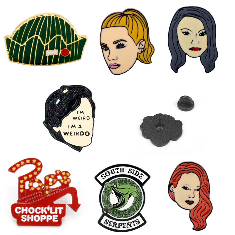 Высокое качество ТВ серии ювелирных изделий ривердейл поп Chock'lit Shoppe Броши Эмаль