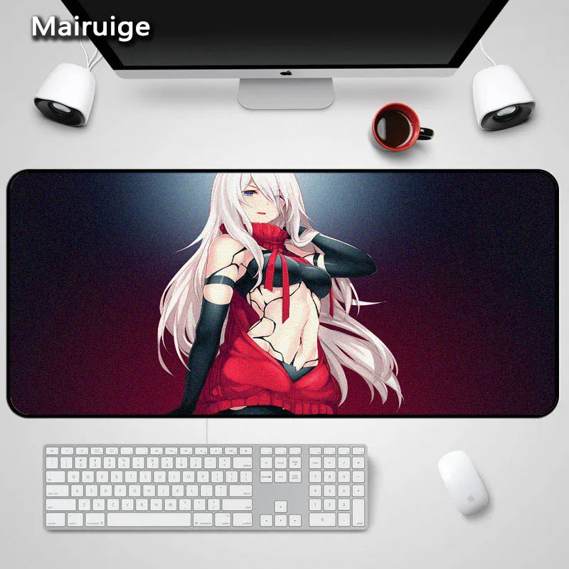 Mairuige NieR: Automata 2B для девочек, большой размер, XLGaming коврик для мыши, для ноутбука, мини-ПК, игровой коврик, коврик для дома, 400X900X3 мм, с замком