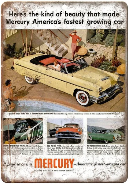 

Mercury Ford Motor Company Auto Tin Sign art wall decoration,vintage aluminum retro metal sign,iron painting