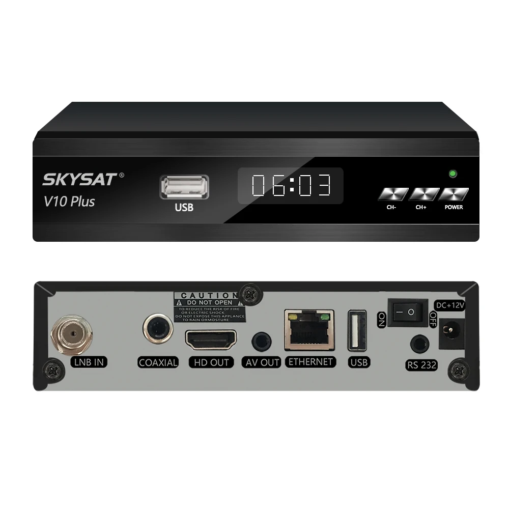[10 шт.] SKYSAT V10 Plus поддержка PowerVu Biss CS CCCamd Newcamd M3U RJ45 Wi Fi 3G DVB S2 спутниковый