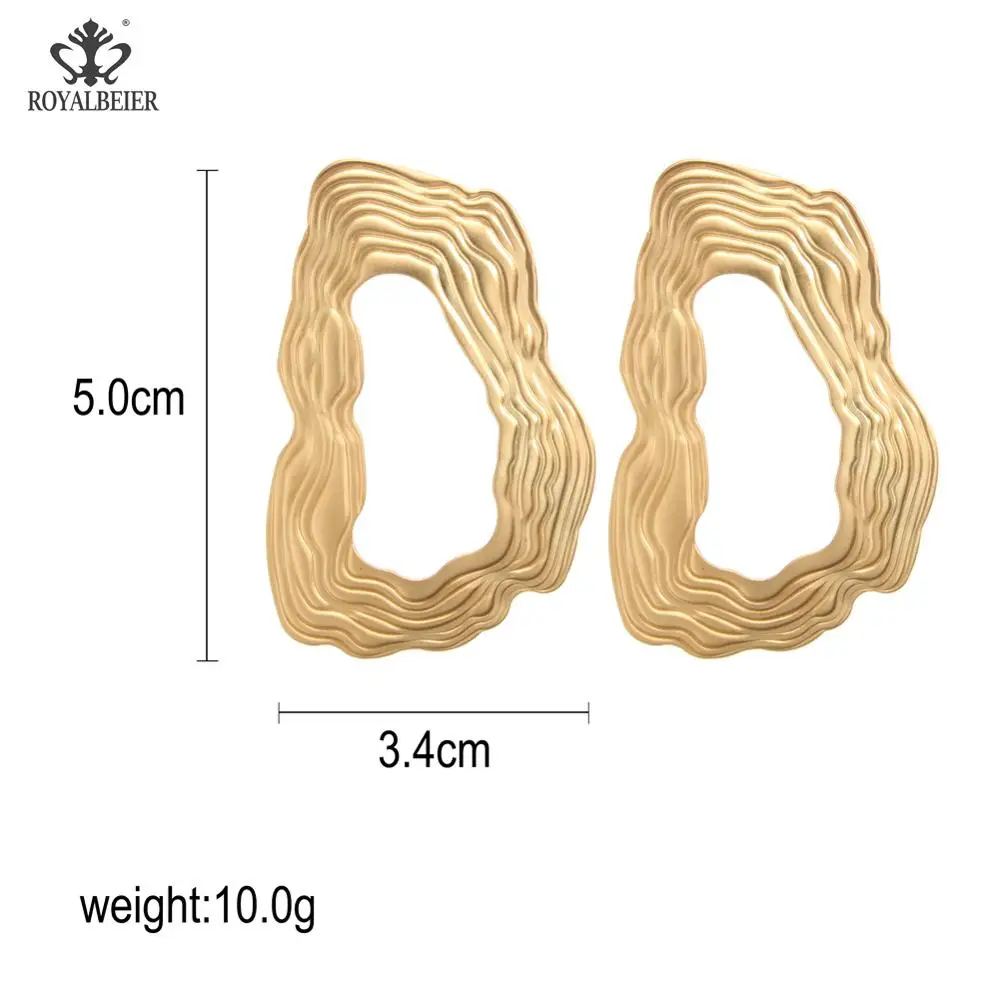 ROYALBEIER женские минималистские ювелирные изделия модные геометрические