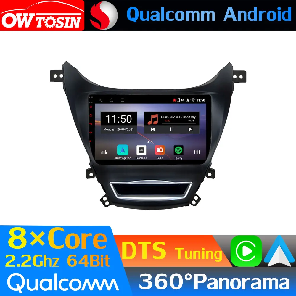 Автомобильная Мультимедийная система Qualcomm 8Core Android для Hyundai Elantra Avante 5 JK MD UD 2011-2016 GPS