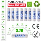 PALO Safety 18650 аккумулятор 3,7 V 3200mAh аккумулятор 18650 литий-ионный перезаряжаемый многофункциональный аккумулятор для фонарика