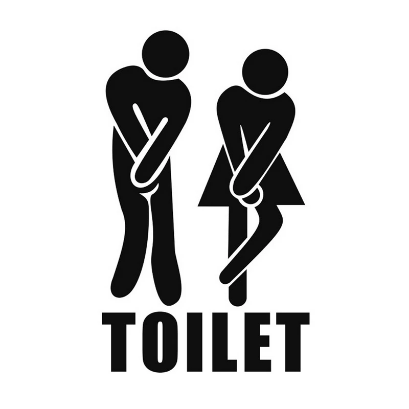 ПВХ наклейки на стену для дам и джентльменов украшение туалетной двери ванной