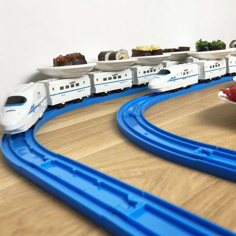 

Train Sushi Toy Children Electric Train Toy Railway Track Trains Children Trains Toy Railway Kid Train Set Rail Simulation Model
