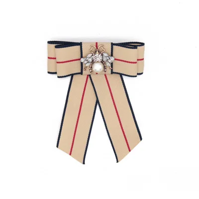 beige I-Remiel банты галстук лента с бантом Pour Homme галстуки на шею булавки и Броши Модные подарки для гостей наряд значок для женщин - Окраска металла: beige