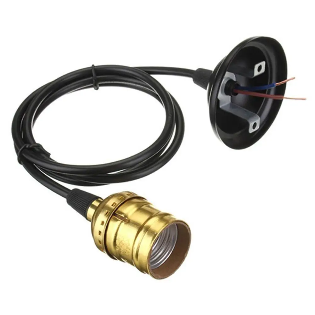 E26 E27 100-265V Ретро держатель лампы Edison с переключателем Винтажный стиль люстра