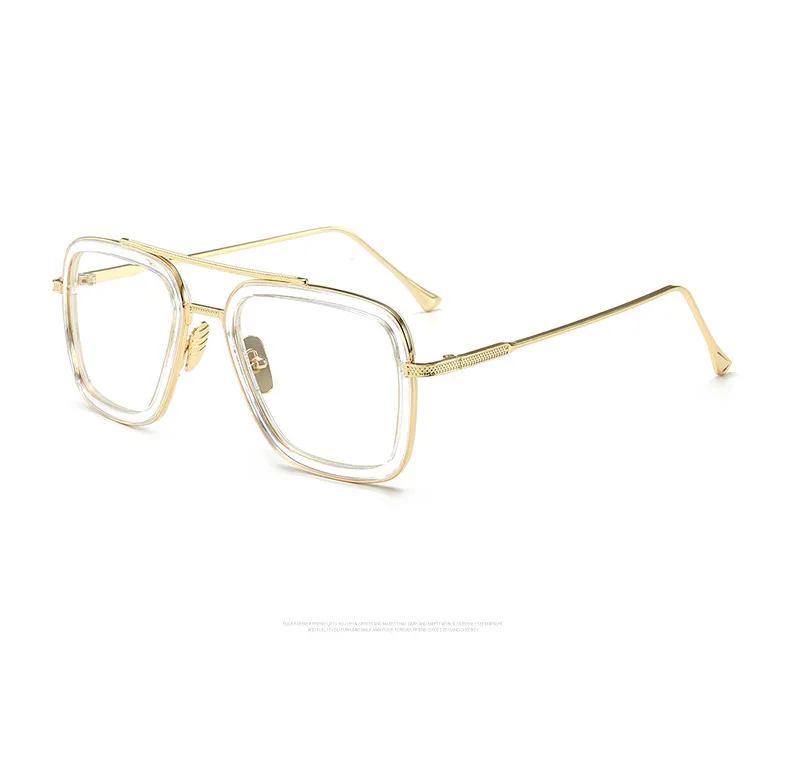 Мстители 3 железные мужские солнцезащитные очки мужские модные квадратные Tony Stark очки Человек-паук Edith солнцезащитные очки унисекс оттенки RX214