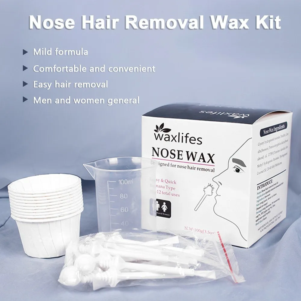 

Nose Hair Removal Nose Wax Applicators Wax Beans Kit Safe for Men & Women W12633