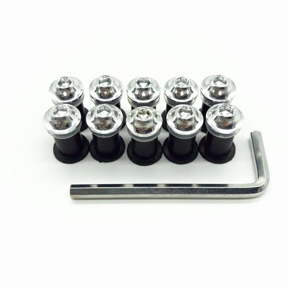 10 шт. M5x6mm лобовое стекло винт для Honda CBR 600 F4i CBR1000RR CB400 VFR800 |