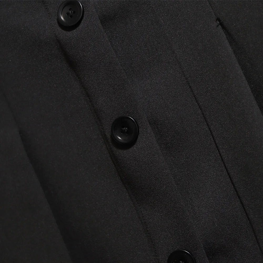 Юбка женская плиссированная на пуговицах с завышенной талией большого