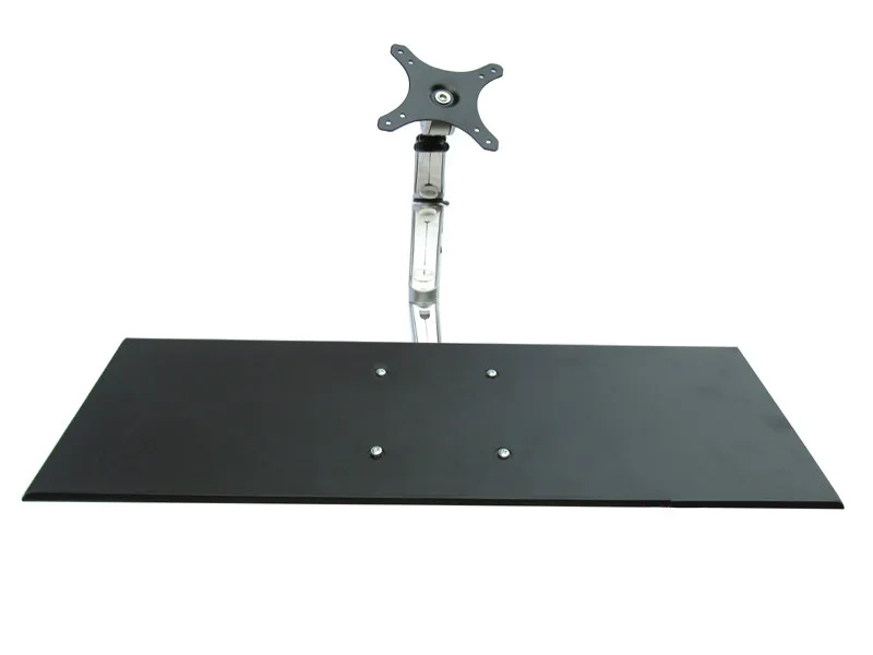 Aluminum OA-K3 10-27&quot 7kg clamp grommet Dual arm soporte monitor VESA desktop stand with keyboard tray long | Электроника