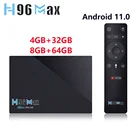 ТВ-приставка H96 MAX RK3566, 4 ядра, Android 11, 8 + 64 ГБ, 1000 Мбитс, Wi-Fi 2,4ГГц