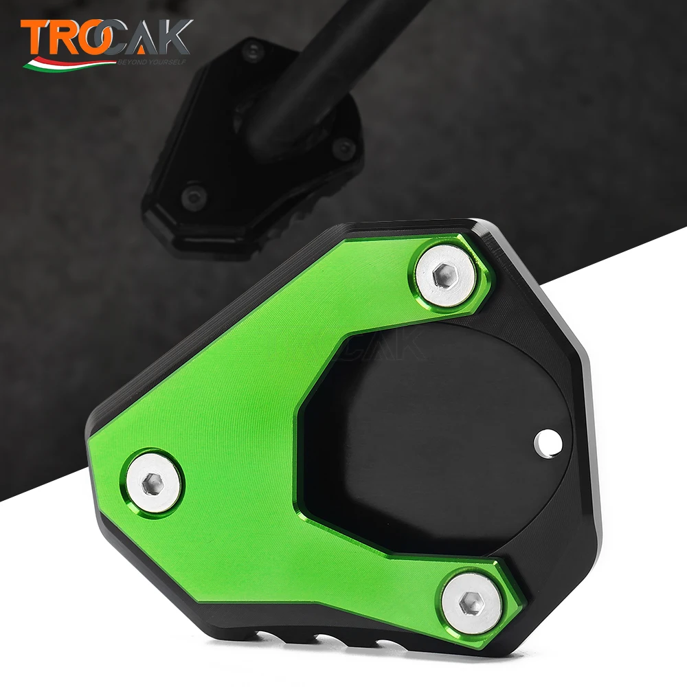 

Motorcycle Kickstand Foot Side Stand Extension Pad Support Plate For KAWASAKI Z H2 ZH2 Zh2 2019 2020 2021 Z400 NINJA 400