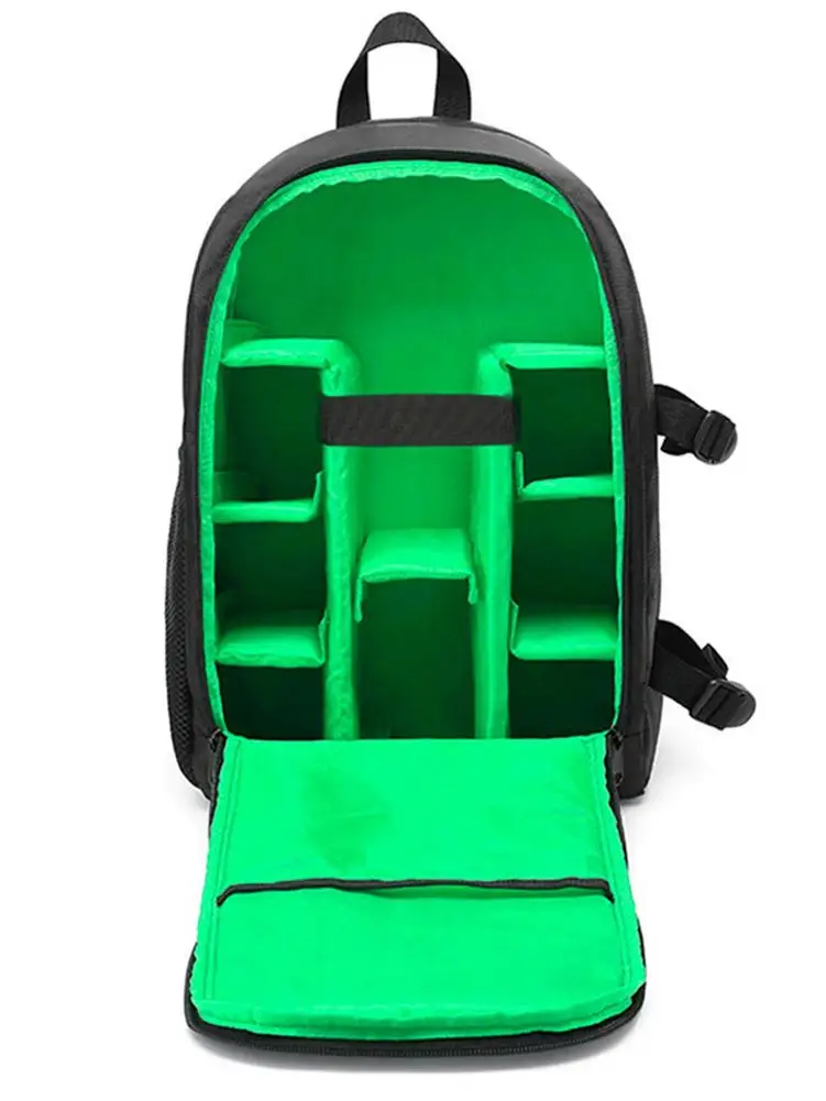 stylish photography waterproof backpack travel camera dslr shoulders bag nylon case fit laptop tripod travel outdoor slr bags free global shipping