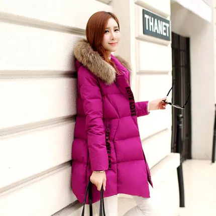 Зимняя куртка KMETRAM с большим меховым воротником 2020 Женская парка теплая