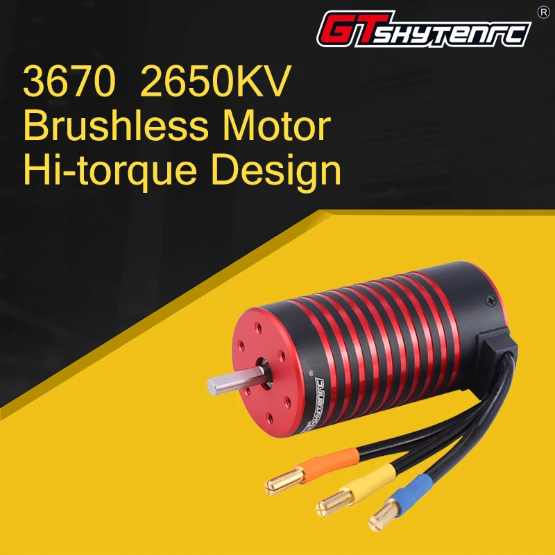 

Бесщеточный двигатель GTSKYTENRC 3670 2050KV2650KV для внедорожника 2S 1:10 3S 4S 1:8 RC Drift Racing