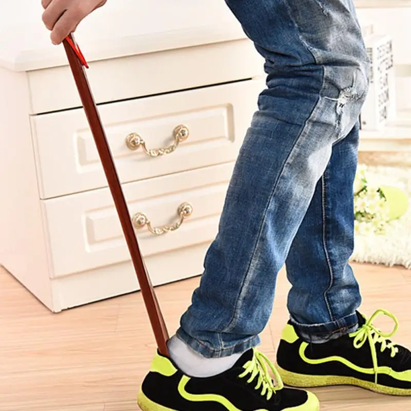 Домашний длинный подъемник с рукояткой удобный гибкий портативный деревянный