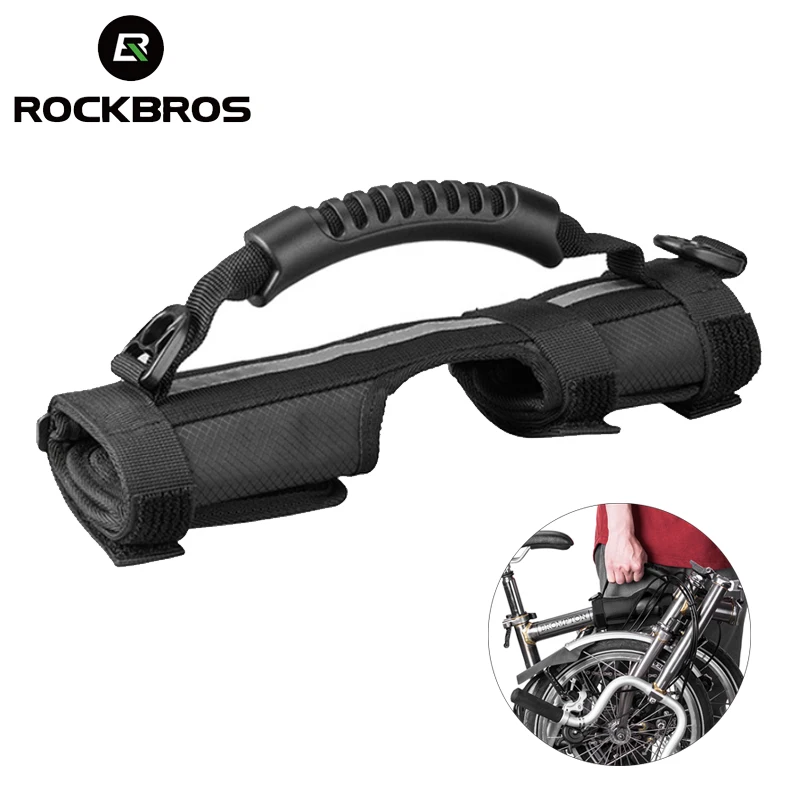 ROCKBROS, складная велосипедная Рама, плечевой ремень, велосипедная переноска, ручка для велосипеда Brompton, велосипедные аксессуары