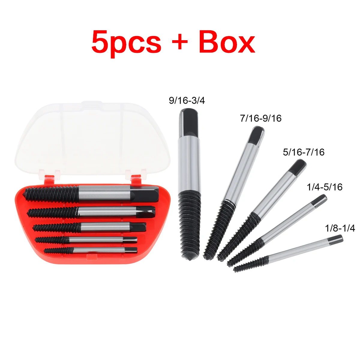 

Набор экстракторов поврежденных винтов ChgImposs 5 шт.