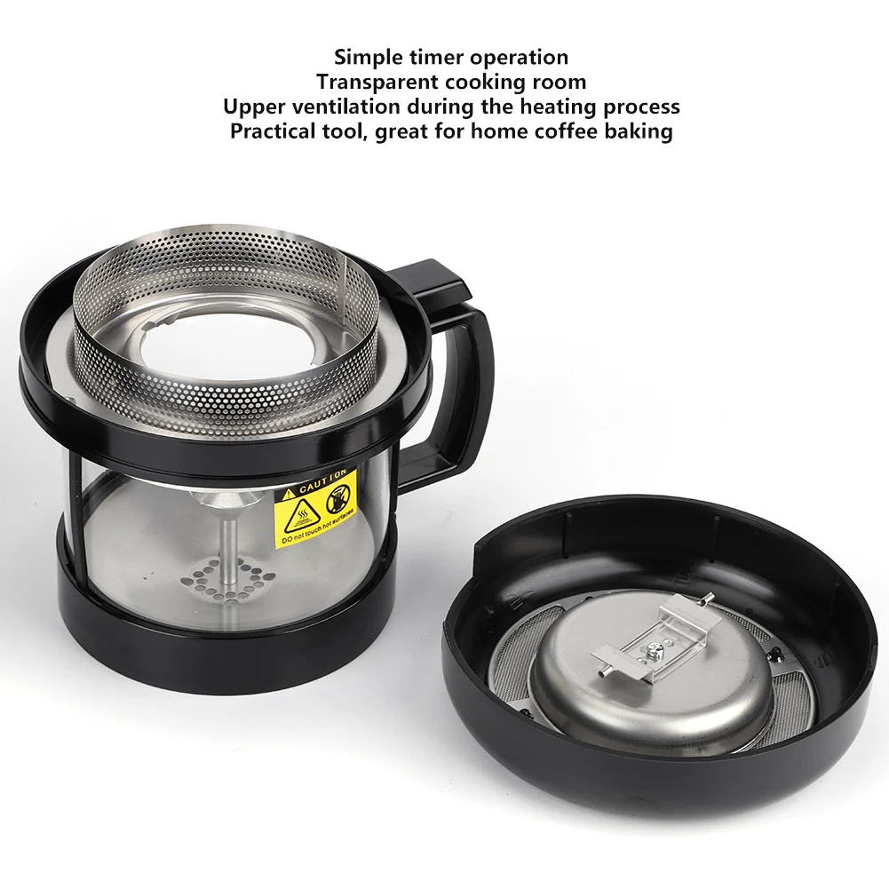 Электрический мини жаровня для кофе Бездымная машина приготовления в зернах