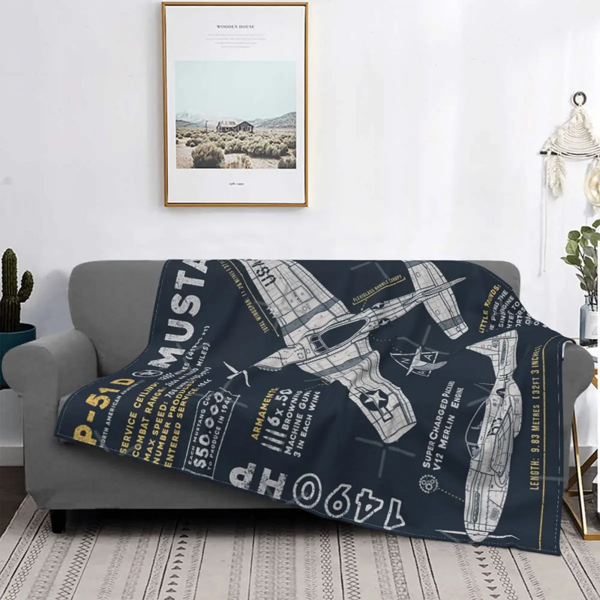 

Manta a P-51 ROS D Mustang para cama, manta a cuadros para sofra, sudadera с капучинацией, alfombra de orada islэлеменэлементами