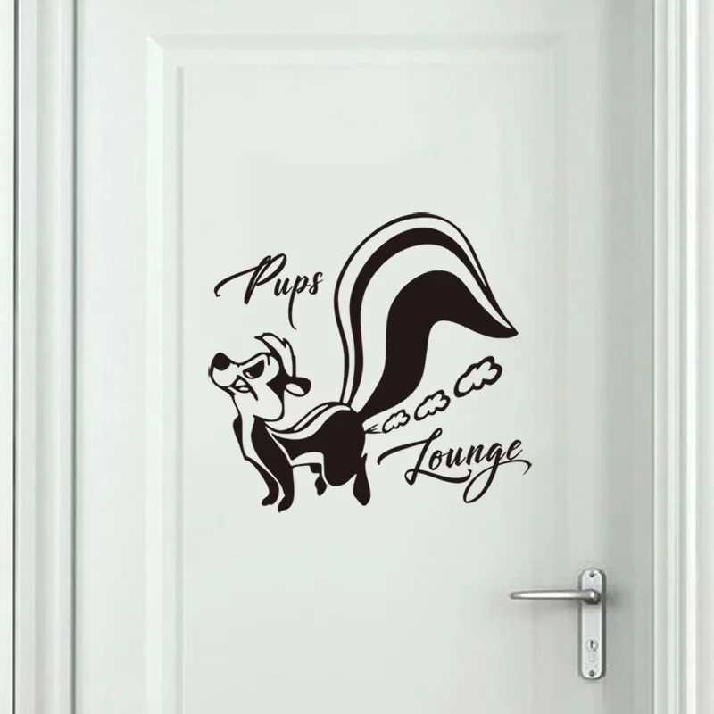 Наклейки на стену в виде Мопсов Стикеры для туалета домашний декор наклейки
