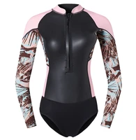 women 2mm neoprene one piece keep warm wetsuit scuba snorkeling surfing triathlon spearfishing hunting diving suit swim wear