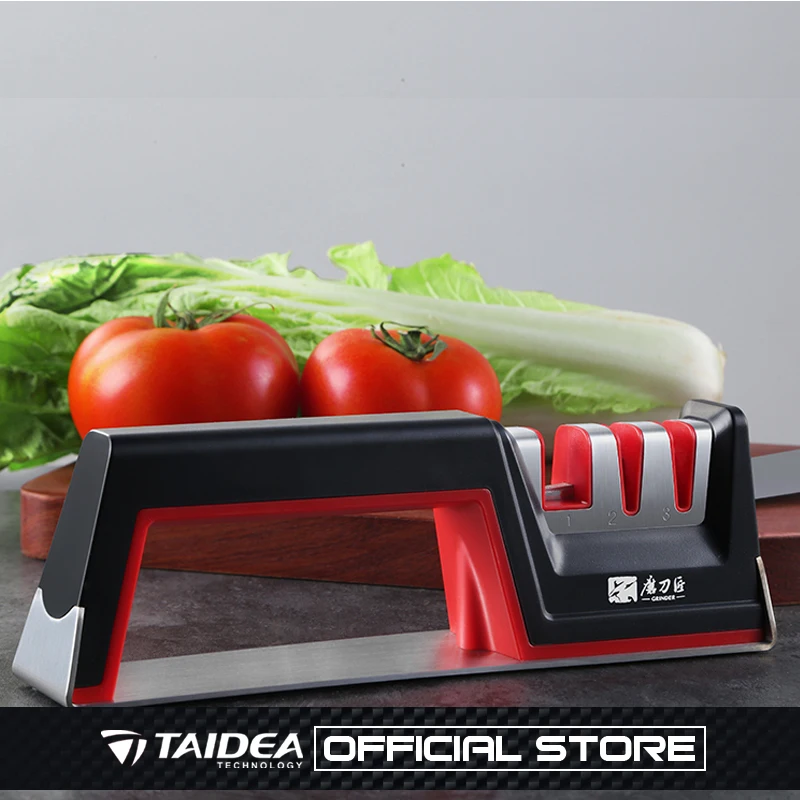 

GRINDER Professional Kitchen Knife Sharpener Carbide Ceramic amolador de faca tool sharpening machine TAIDEA
