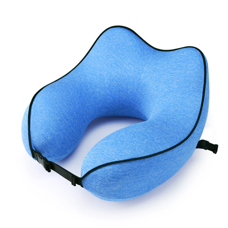U образная подушка из хлопка с эффектом памяти и для шеи переносная путешествий u