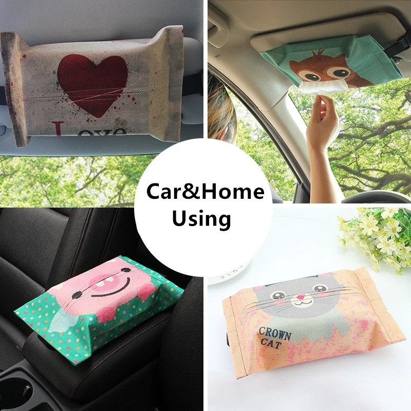 1 шт. мультяшная милая сова тканевая подвесная задняя крышка автомобильного