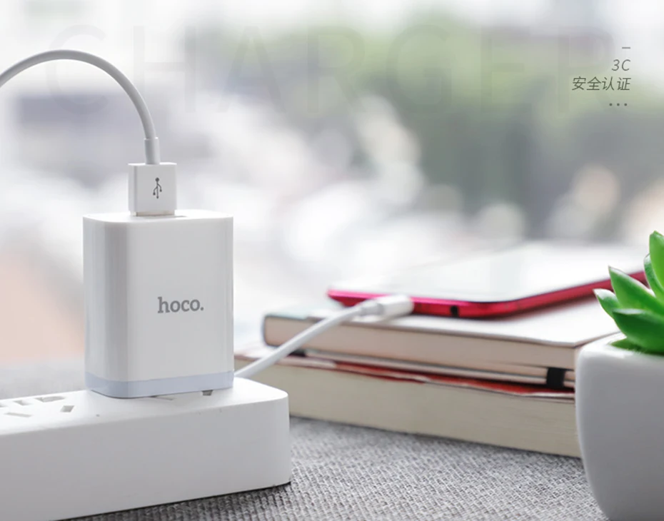 HOCO 5 V/2.1A двойное зарядное устройство USB быстрая зарядка зарядное устройство адаптер для iphone ipad mini samsung Xiaomi