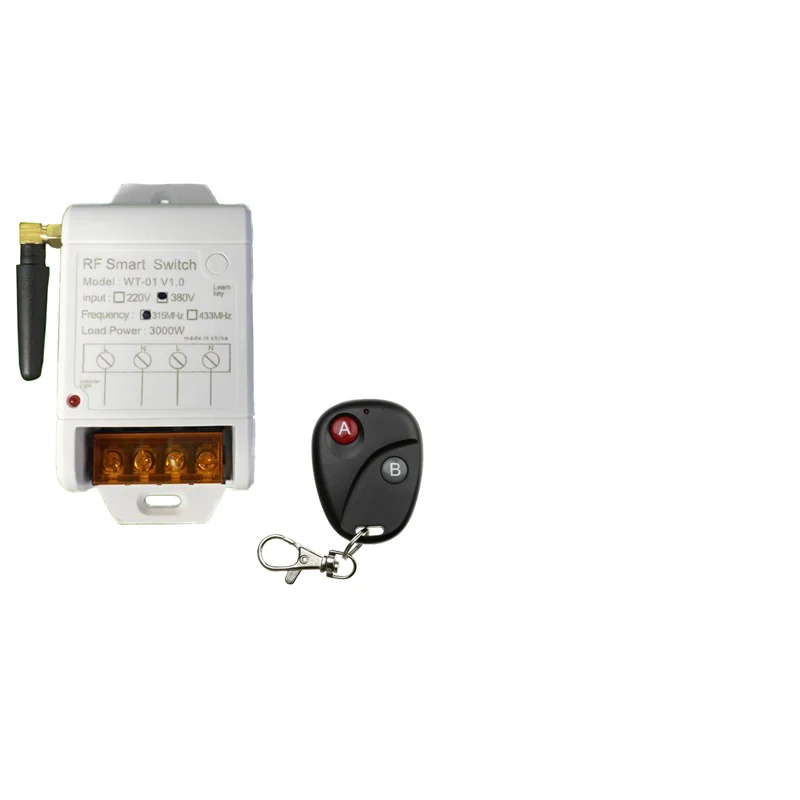 AC 220V 380V 30A 3000W беспроводной переключатель системы дистанционного управления