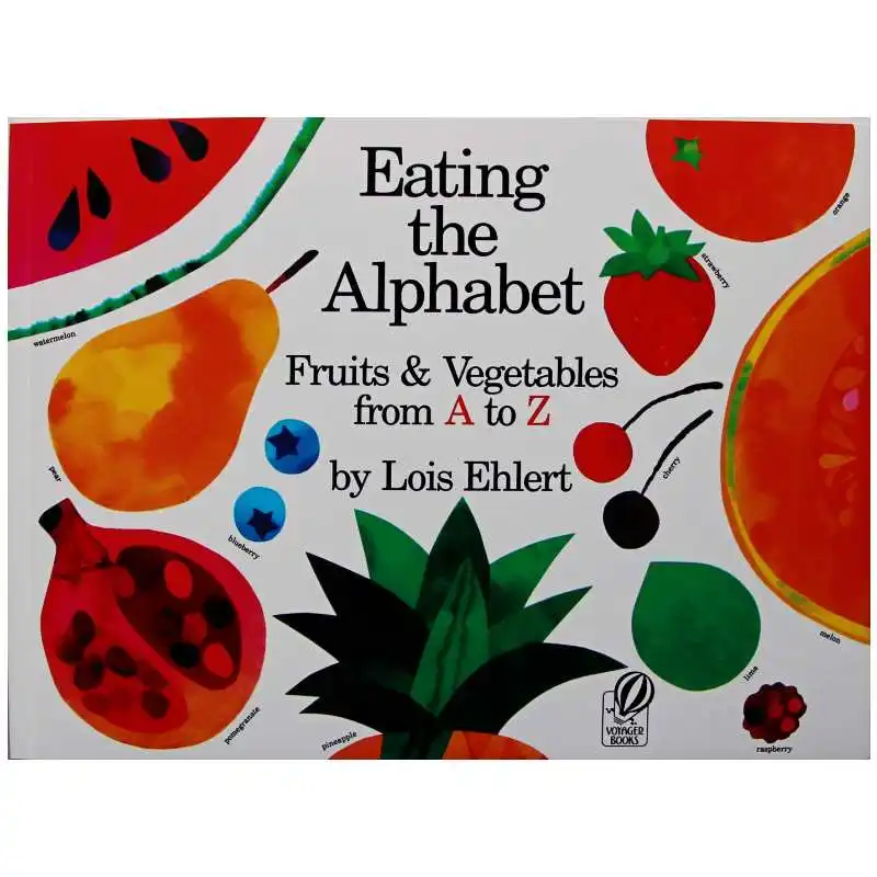 

Фрукты и овощи с алфавитом еды от тозза Обучающая книга с картинками на английском языке обучающая карточка книга с рассказами для малышей ...