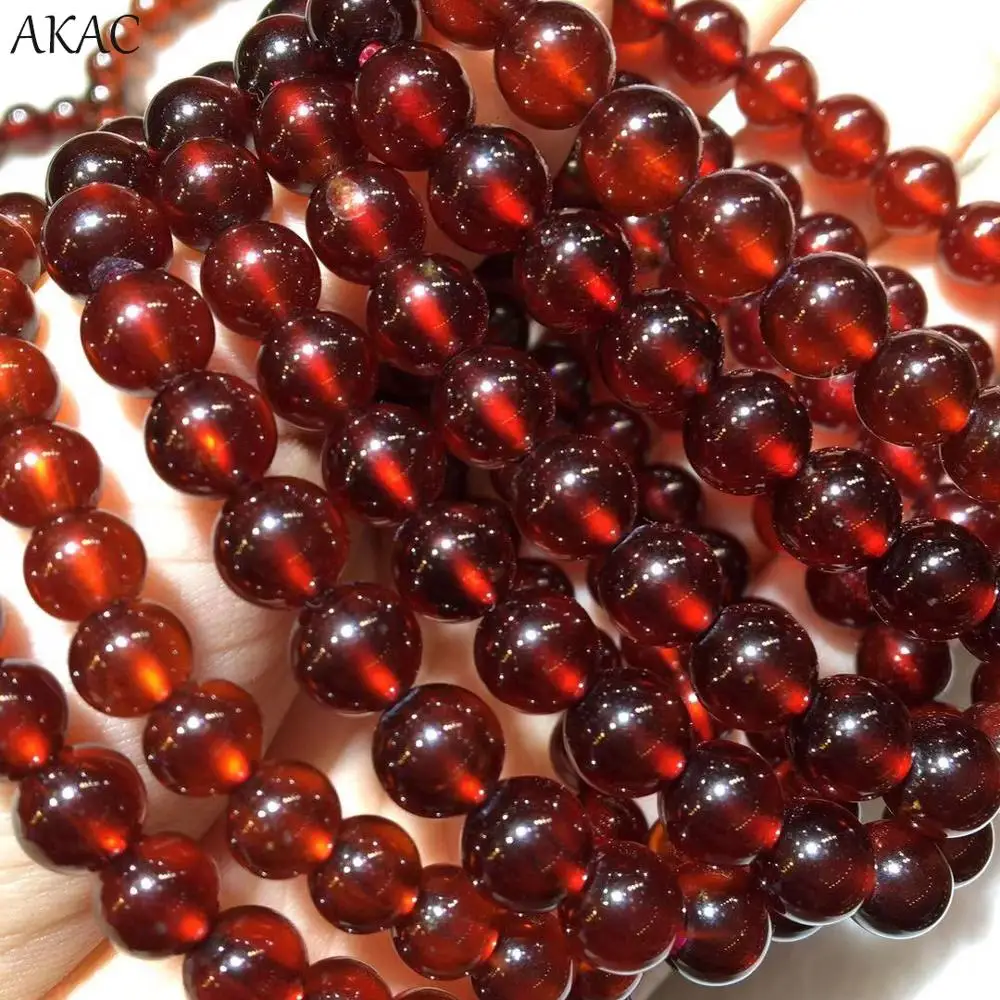 AKAC 7 мм approx26beads AA натуральный апельсиновый гранатовый браслет для женщин или