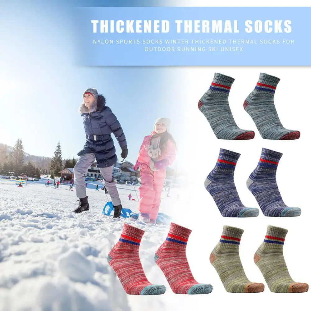 

Durable Socks Delicate Portable Breathable Winter Outdoor Thickened Thermal Nylon Breathable Climbing Running Socks