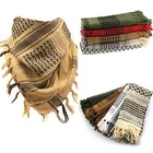 Походные шарфы, военный арабский тактический шарф для пустыни, армейский шемаг с кисточками для мужчин и хиджаб для мусульманок, мусульманский хиджаб, ветрозащитный Теплый