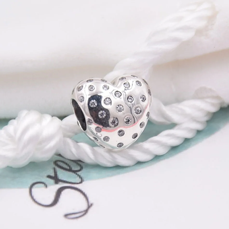 Оригинальные блестящие сердца с хрустальными бусинами подходят для женского