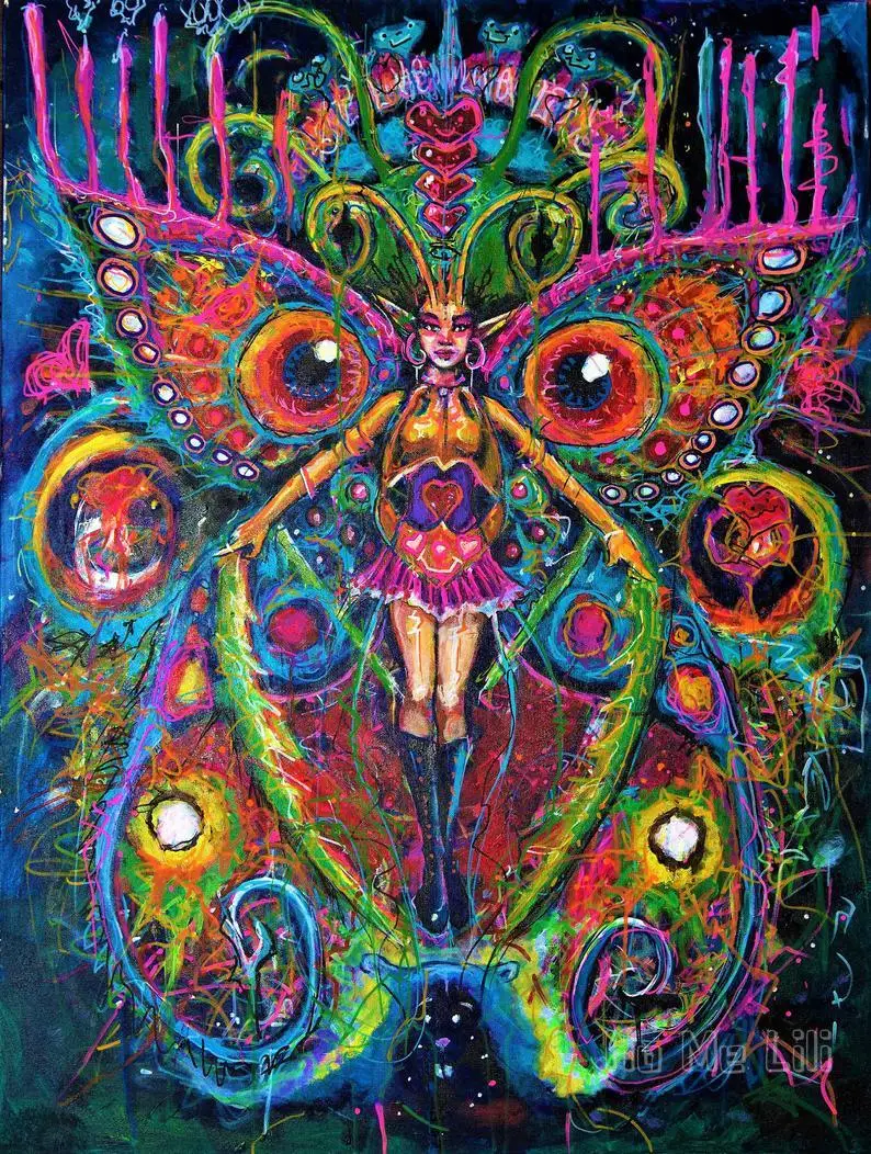 

Psychedelic Tapestry Music Festival Art Spiritual Paintings