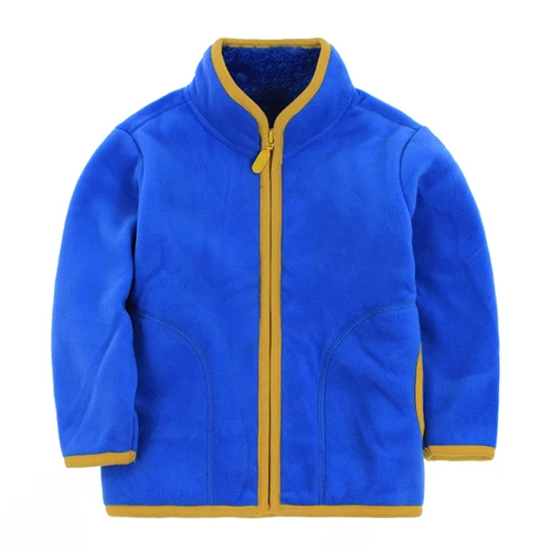Sky Blue SVELTE/зимняя детская одежда для мальчиков и девочек; унисекс; однотонная меховая подкладка; плотная флисовая куртка-пуховик; детская верхняя одежда; пальто; одежда - Цвет: Sky Blue
