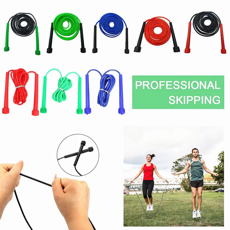 Новинка 2021 Скакалка с регулируемой скоростью для фитнеса взрослых 9 футов в длину
